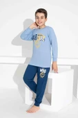 Erkek Çocuk Desenli Uzun Kollu Pijama Takımı thumbnail 1