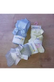 3 Adet Pamuklu Kurdele Detaylı Desenli Çocuk Ve Bebek Külotlu Çorap thumbnail 2