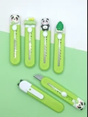 Mini Şekilli Falçata Maket Bıçağı - Sevimli Panda - 5