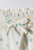 Kız Bebek Çocuk Sarı Papatya Desenli Pantalonlu Takım - 3
