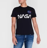 Nasa Baskılı Siyah Erkek Tisört - 1