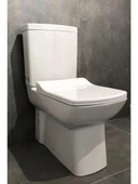 Creavit Lara Duvara Sıfır Klozet + Yavaş Kapanır Kapak + İç Takım Set thumbnail 4