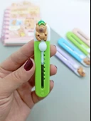 Mini Şekilli Falçata Maket Bıçağı - Capybara Yeşil - 2