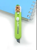 Mini Şekilli Falçata Maket Bıçağı - Capybara Yeşil - 1