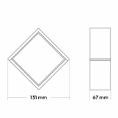CATA CT-7074 Dominik LED Bahçe Aplik Sıva Üstü Gün Işığı beyaz 3200K 15W aydınlatma - 4
