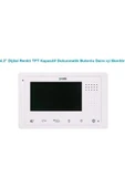 4.3 İnç Dijital Renkli Tft Dokunmatik Butonlu Daire içi Pratik Kart Monitör - 1