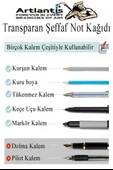 Yapışkanlı Şeffaf Not Kağıdı 50 Yaprak 3 Paket Kare Transparan Postit 75x75mm Yarı Saydam İşaretleyici Aydınger Not thumbnail 3