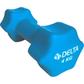Delta 4 Kg x 1 Adet Deluxe Neopren Kaplı Turkuaz Demir Dambıl - 1