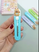Mini Şekilli Falçata Maket Bıçağı - Capybara Mavi - 2