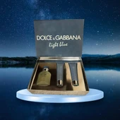 Dolce & Gabbana Light Blue EDT 75 ml erkek + 50 ml +50 ml vücut losyonu - 1