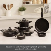 Karaca Biogranit Blackgold 12 Parça Tencere Seti - 3