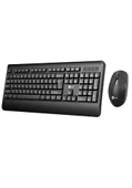 Lecoo siyah kablosuz klavye-mouse set KW202 3539 - 1