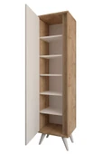 FUHO Omni Raflı Vestiyer Meşe-Beyaz - 4