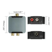 Dijitalden Analog’a Ses Dönüştürücü | 192KHz DAC | Optik & Koaksiyel Giriş | RCA + 3.5mm Çıkış - 5