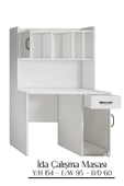 FUHO İda Çalışma Masası Beyaz - 5