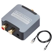 Dijitalden Analog’a Ses Dönüştürücü | 192KHz DAC | Optik & Koaksiyel Giriş | RCA + 3.5mm Çıkış - 2