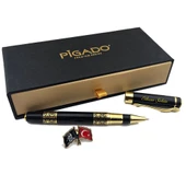 İşlemeli İsme Kişiye Özel Roller Kalem ve Türk Bayrağı Rozet Seti thumbnail 2