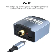 Dijitalden Analog’a Ses Dönüştürücü | 192KHz DAC | Optik & Koaksiyel Giriş | RCA + 3.5mm Çıkış - 7