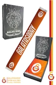Galatasaray Orijinal Lisanslı Çift Yön Baskılı Şal Kaşkol Atkı Hediyelik Ahşap Kutulu - 1