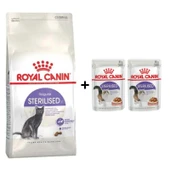 Royal Canin Sterilised Kısırlaştırılmış Kedi Maması 4 Kg + 2 Adet Yaş Mama Hediye thumbnail 1