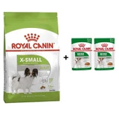 Royal Canin Adult X Small Köpek Maması 1,5 kg + 2 Adet Yaş Mama Hediye thumbnail 1