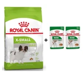 Royal Canin X-Small Küçük Irk Köpek Maması 3 Kg + 2 Adet Yaş Mama Hediye - 1
