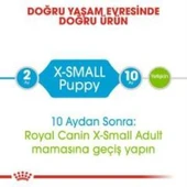 Royal Canin X-Small Puppy Küçük Irk Yavru Köpek Maması 3 Kg + 2 Adet Yaş Mama Hediye - 5