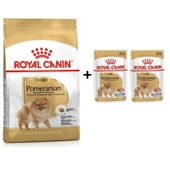 Royal Canin Pomeranian Yetişkin Köpek Maması 3kg + 2 Adet Yaş Mama Hediye - 1