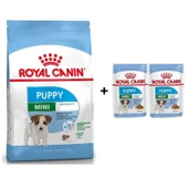 Royal Canin Mini Puppy Yavru Köpek Maması 4 kg + 2 Adet Yaş Mama Hediye - 1