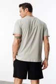 Erkek Tişört Standart Kalıp Basic Bisiklet Yaka T-shırt BASIC-MANKENSİZ1 - 8