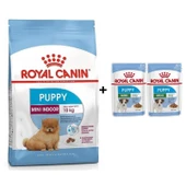 Royal Canin Mini İndoor Puppy Köpek Maması 1,5 kg + 2 Adet Yaş Mama Hediye - 1