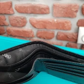 Hakiki Deri Erkek Yatay Siyah Cüzdan gvn-0121 - 5