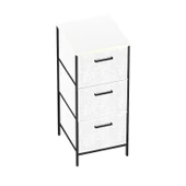 3 Çekmeceli Çok Amaçlı Dolap Büyük Boy Komodin Sehpa Gri 1618 - 6