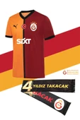 Galatasaray Orijinal Lisanslı 2024/2025 Parçalı İç Saha Taraftar Forma Atkı Hediyeli - 1