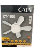 Cata Karayel Fan Led Işıklı Vantilatör 82W Kumandalı Ampul 3 Renk Dim Edilebilir - 3