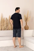 Nisanca Sportif %100 Pamuk Şortlu Erkek Pijama Takımı - 11