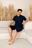 Nisanca Sportif %100 Pamuk Şortlu Erkek Pijama Takımı - 17