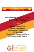 Galatasaray Orijinal Çift Yön Baskılı Şal Kaşkol Atkı - Tükenmez Kalem Set Aslan Baskılı Ahşap Kutu - 3