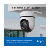 TP-LINK Tapo C510W, 2K Dış Mekan Wi-Fi Güvenlik Kamerası, Hareket Tespit/Takibi , 360°, IP65 Su Geçirmez, Renkli Gece Görüşü, Çift Yönlü Ses, Bulut/Yerel Depolama, Sesli ve Işıklı Alarm - 4
