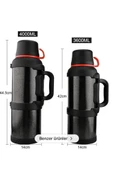 4 Litre Paslanmaz Çelik Vacuum Termos 48 Saat Sıcak Soğuk Dağcı Termos Aile Boyu - 8