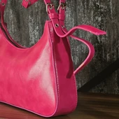 Rugan Pembe Kemer Detaylı Baget Kol Çantası - 3