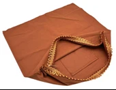 Çanta Aksesuar 38X38 Cm Dikilmiş Fermuarlı Astar Açık Kahve Renk - 1