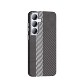 Galaxy S25 Plus Kılıf M-safe Şarj Özellikli Karbon Fiber Görünümlü Zore Gros Kapak - 10