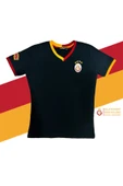 Galatasaray Orijinal Lisanslı Siyah Basic Çocuk T-shirt Gs Aslan Baskılı Hediyelik Ahşap Kutulu - 2