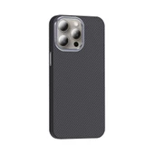 Apple iPhone 15 Pro Max Kılıf M-safe Şarj Özellikli Karbon Fiber Görünümlü Zore Gros Kapak - 2