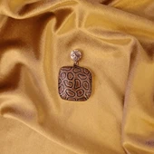 Çağlayan Şelale  Bronz Çini Taşlı Çelik Zincir Kolye thumbnail 2