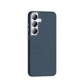 Galaxy S25 Plus Kılıf M-safe Şarj Özellikli Karbon Fiber Görünümlü Zore Gros Kapak - 8