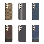 Galaxy S24 Plus Kılıf M-safe Şarj Özellikli Karbon Fiber Görünümlü Zore Gros Kapak - 12