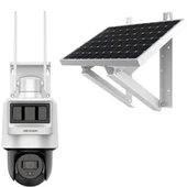 HILOOK PTZ-N2C400I-K/4G/C09S20, 4Mpix,  2.8mm, 30Mt Gece Görüsü, Dahili Mikrofon, PIR+RADAR,  4G, Solar  PT IP Kamera - 1