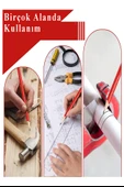 Marangoz Kalem Kırmızı Oval 6 Adet 1 Paket Kalın Oval Marangoz İnşaat Kalemi Aşap Beton İşaretleme Kalemi Kalın Kalem - 3